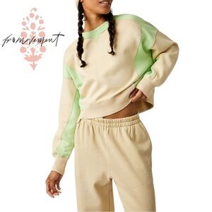 NWT Free People FP Movement Intercept Colorblock Sweatshirt